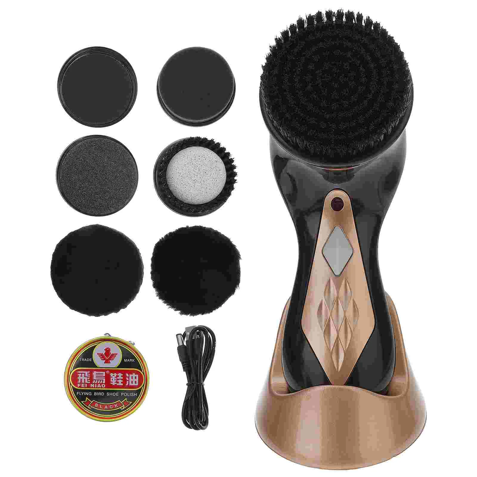 

Shoe Polisher Brush Suede Shoes Cleaner Tool Shine Portable Kit Suite Polishing