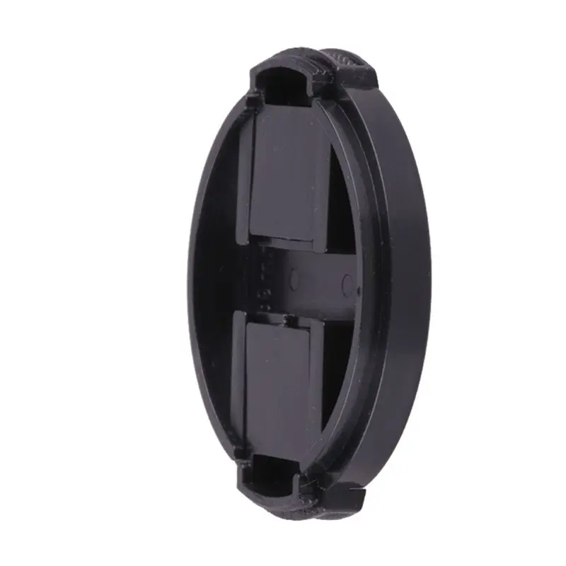Tampa lente frontal universal encaixe central 55 mm para para acessórios câmera substituição preta