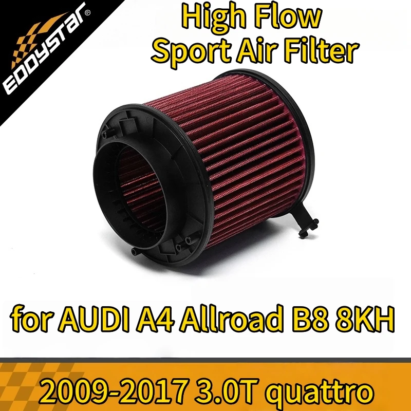 

Спортивный воздушный фильтр с высоким расходом для AUDI A4 Allroad B8 8KH 2009-2017 3.0T quattro, моющиеся гоночные впускные фильтры