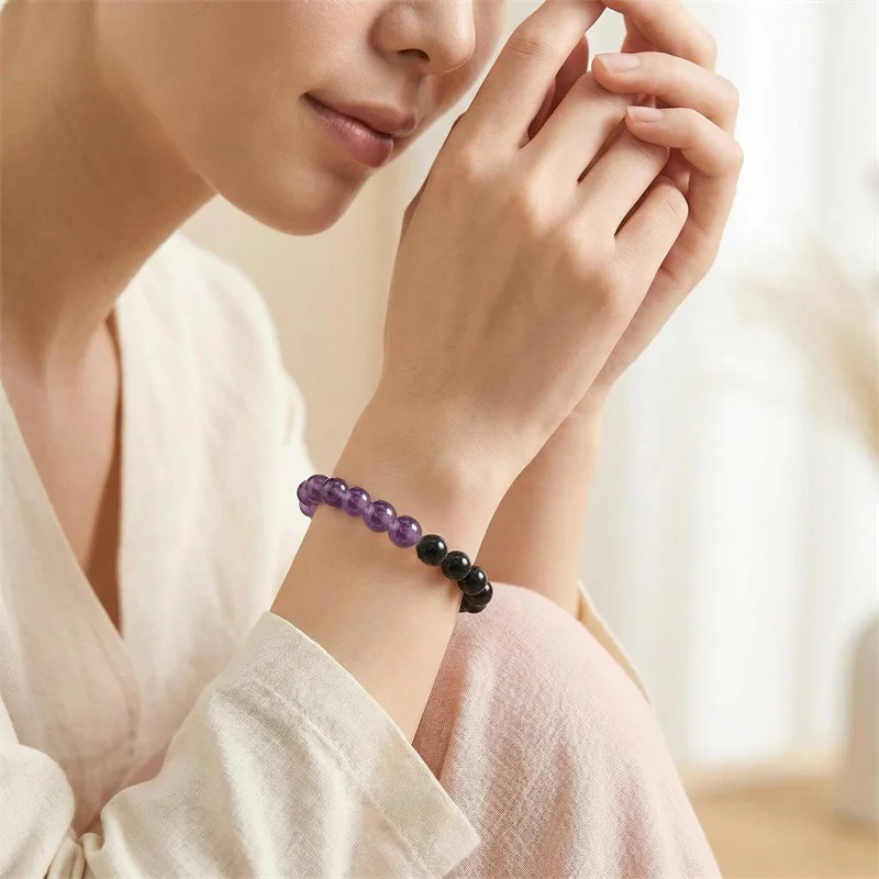Evil Eye Tiger Eye Triple Protection Bracelets for Men Women, Crystal Stone Bracelets Bring Luck and Prosperity and Happiness