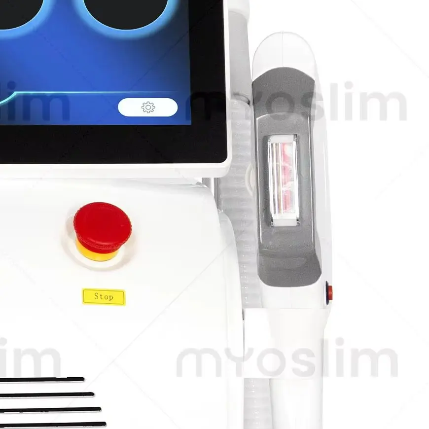 White 4 in 1 Laser Hair Removal Machine 5000W 10 Bars 4 Wavelength Multifunctional Beauty Equipment with Tattoo Removal Function