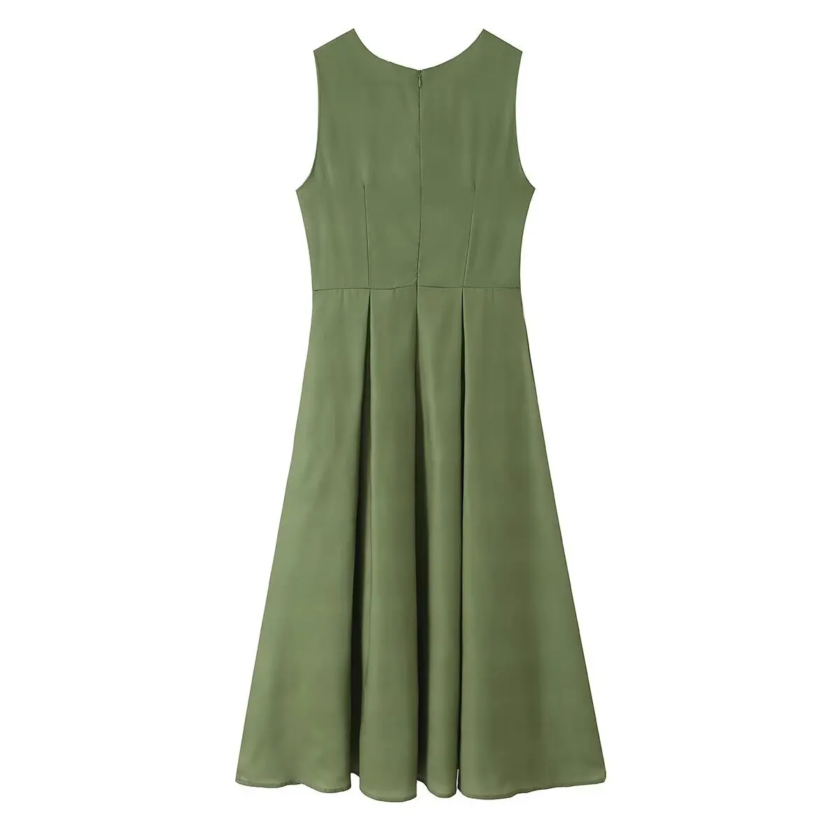 Dave&Di 2026 Summer New European And American Style Women's Clothing Positioning Printed Sleeveless Dress
