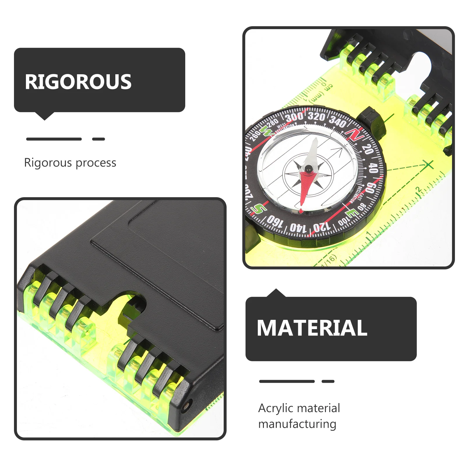 

Portable Compass Vintage Style Lightweight Travel Map Navigation Tool for Hiking Survival Compass Compasses