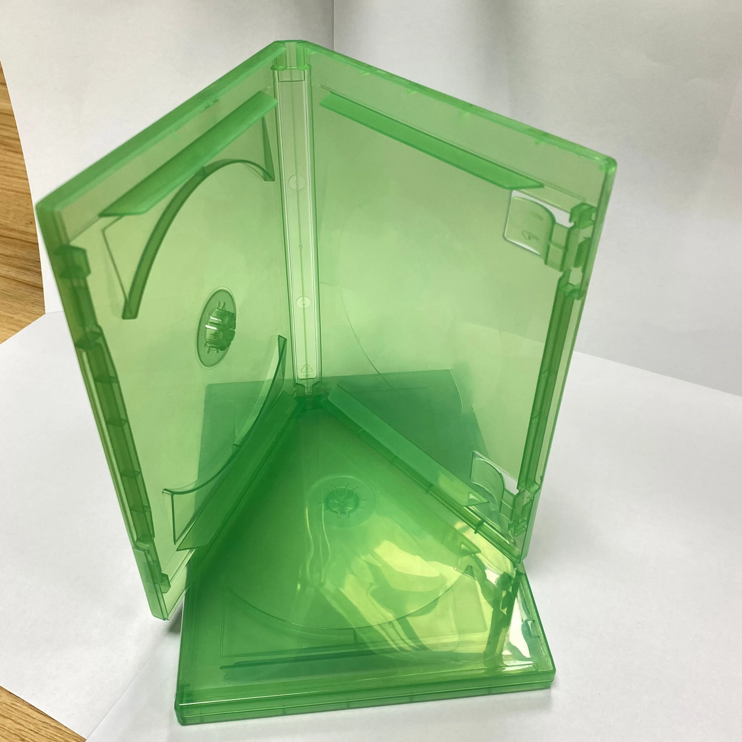 10pcs PP Plastic Disc Storage Game Card Shell For Xbox one Transparent Green Game CD Case storage box