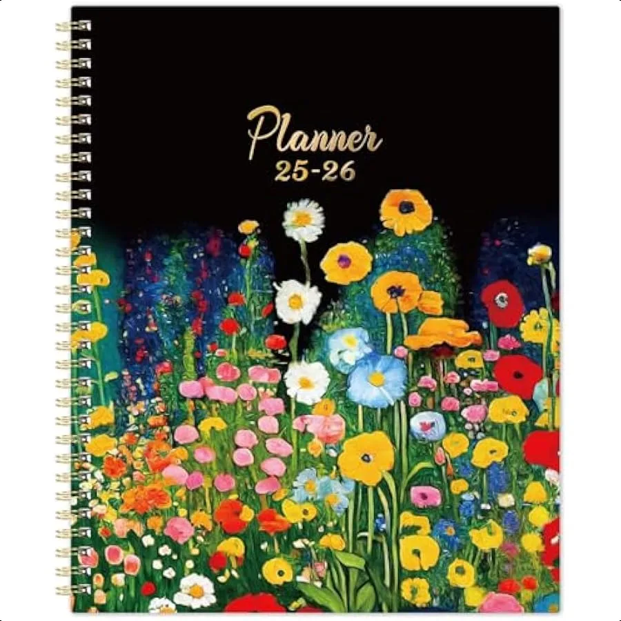 

20252026 20252026 Weekly and Monthly July 2025June 2026 s Large Weekly Monthly s 8.5''x11 with 12 Tabs Flexible Cover