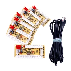 Wholesale Supply 100pcs/set Arcade Zero Delay USB ENCODER WITH 2.8mm & 4.8MM BUTT CABLE
