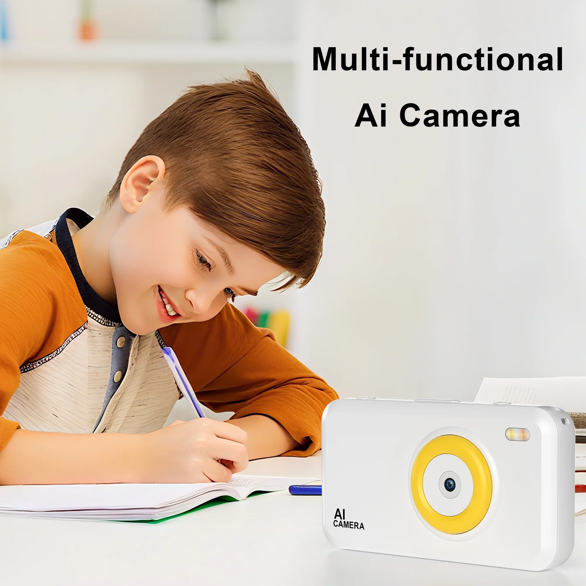 HD 4'' Kids Pocket Camera Mini Digital CMOS With Built-in Battery And MOS Imaging Sensor Plastic Material