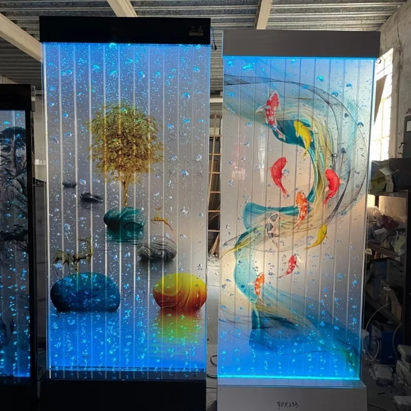 

Custom. Customized Curtain Wall Bubble Subareas Screens Entrance Bathroom Half Wall Dry Wet Separation Company Office Call