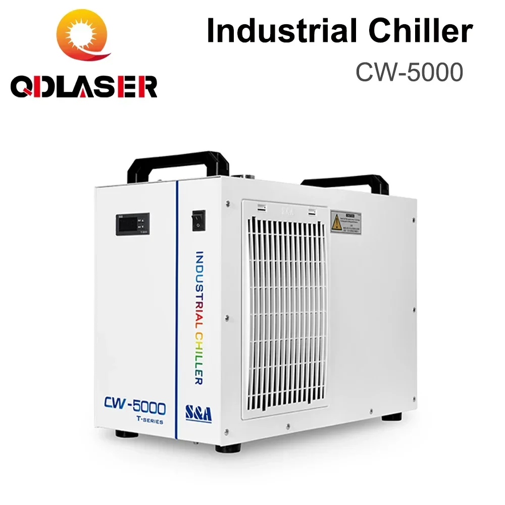 

QDLASER CW5000 S&A Industry Air Water Chiller for CO2 Laser Engraving Cutting Machine Cooling 80W 100W Laser Tube