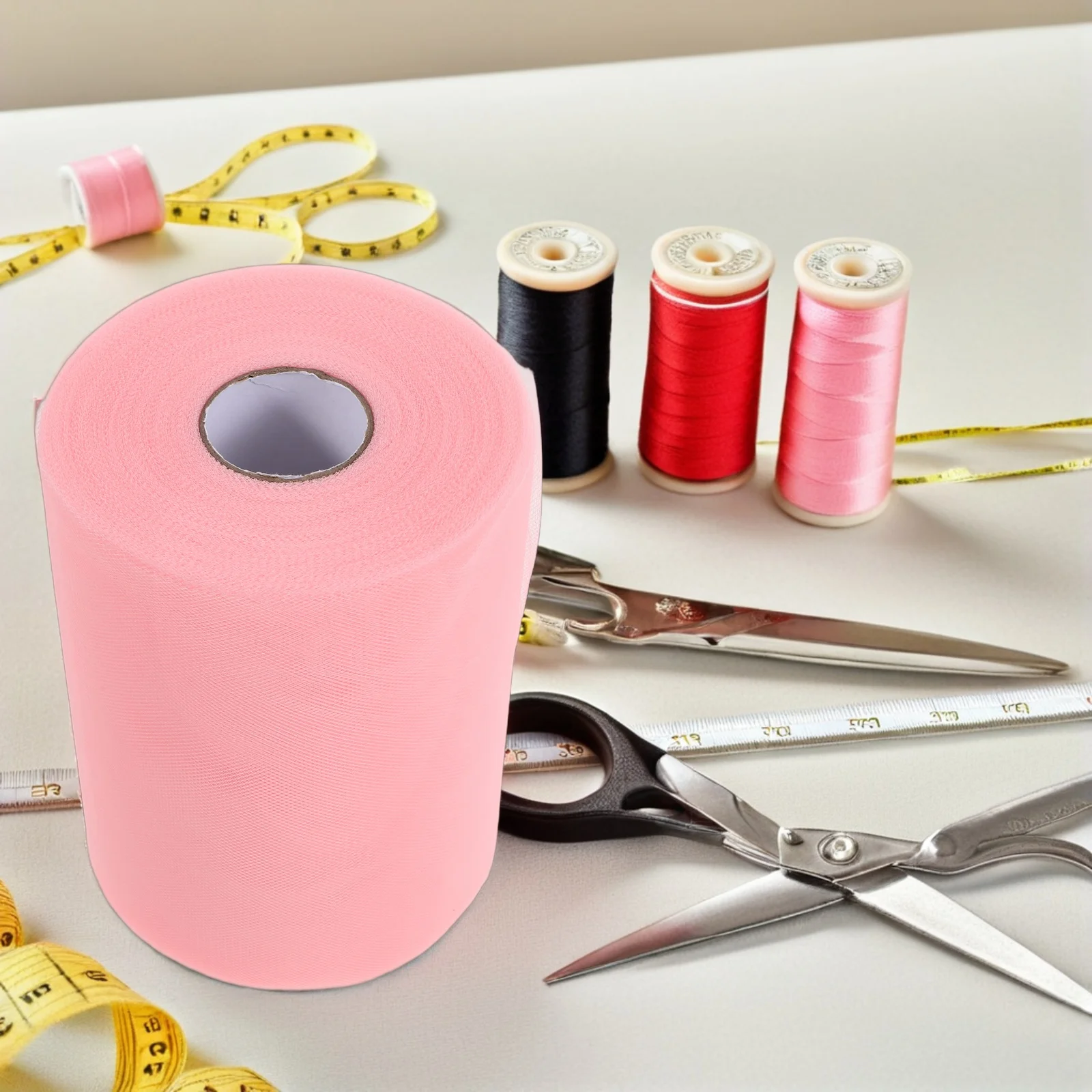 

100 Yards 15Cm Tulle Fabric Roll Soft Sheer Mesh Netting for Wedding Decor Party DIY Crafts Tutu Skirts Chair Sashes Prom