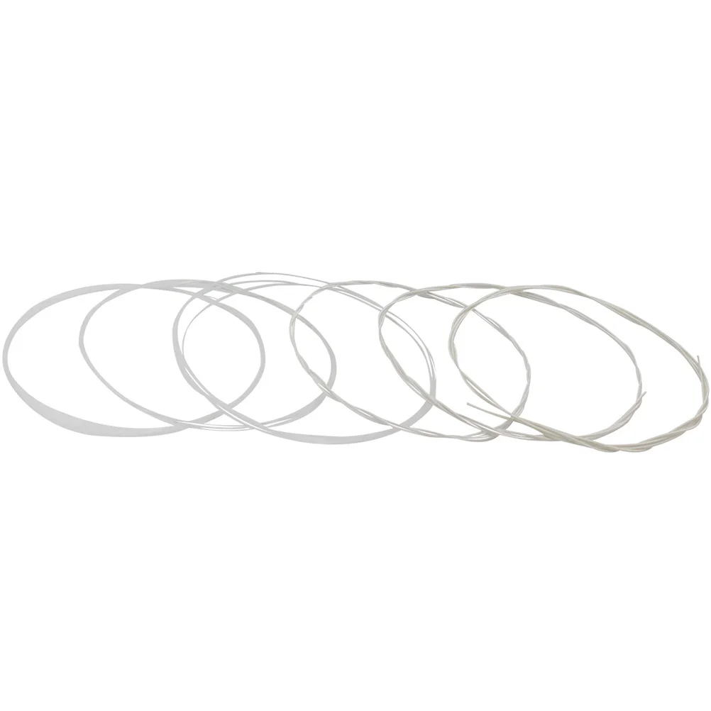 

6Pcs Classical Guitar Strings Time Saving Acoustic Bass Folk Guitar Strings Metal Replacement for Acoustic Instrument Repair