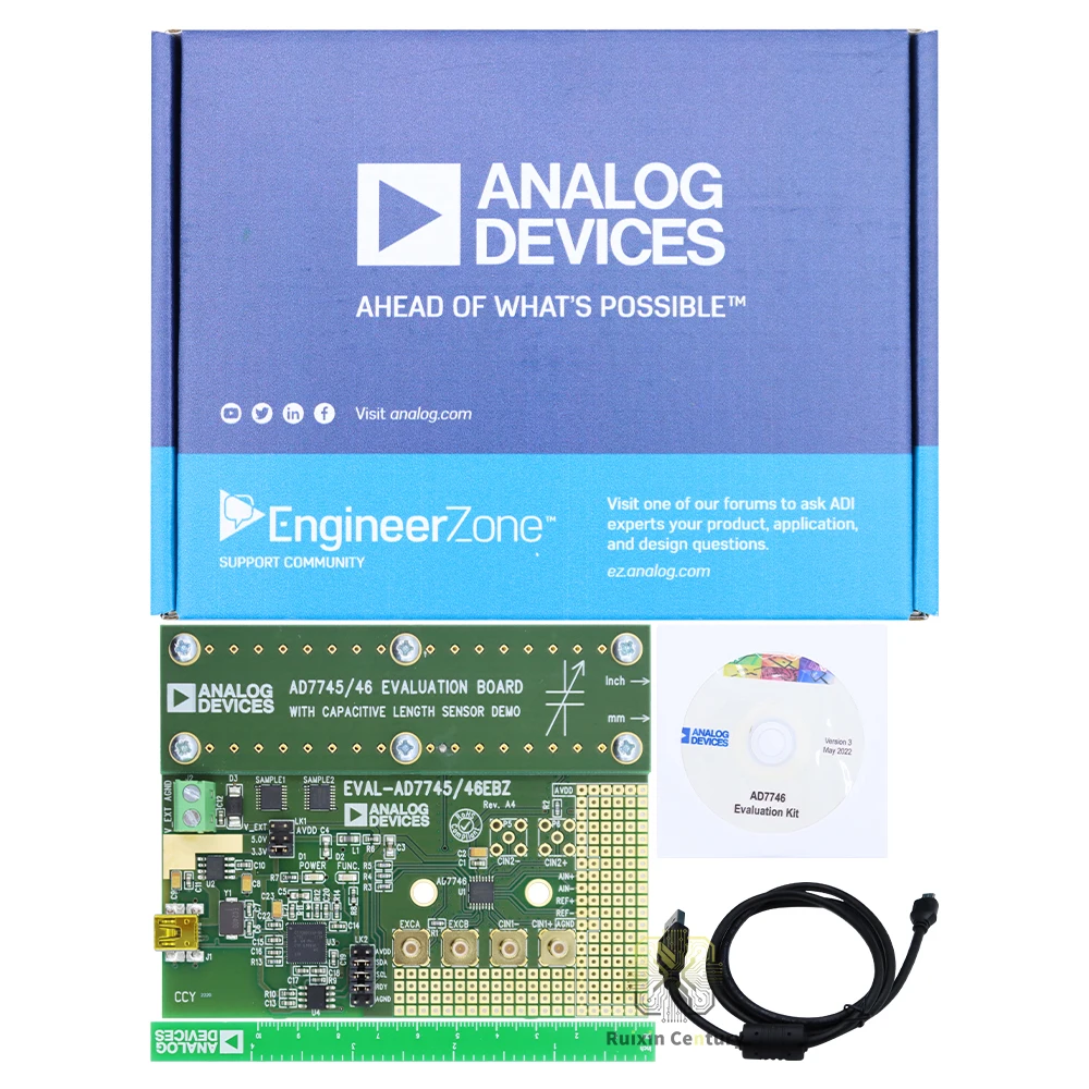 FOR ADI EVAL-AD7746EBZ board AD7746 full function evaluation board for capacitance measurement and signal test