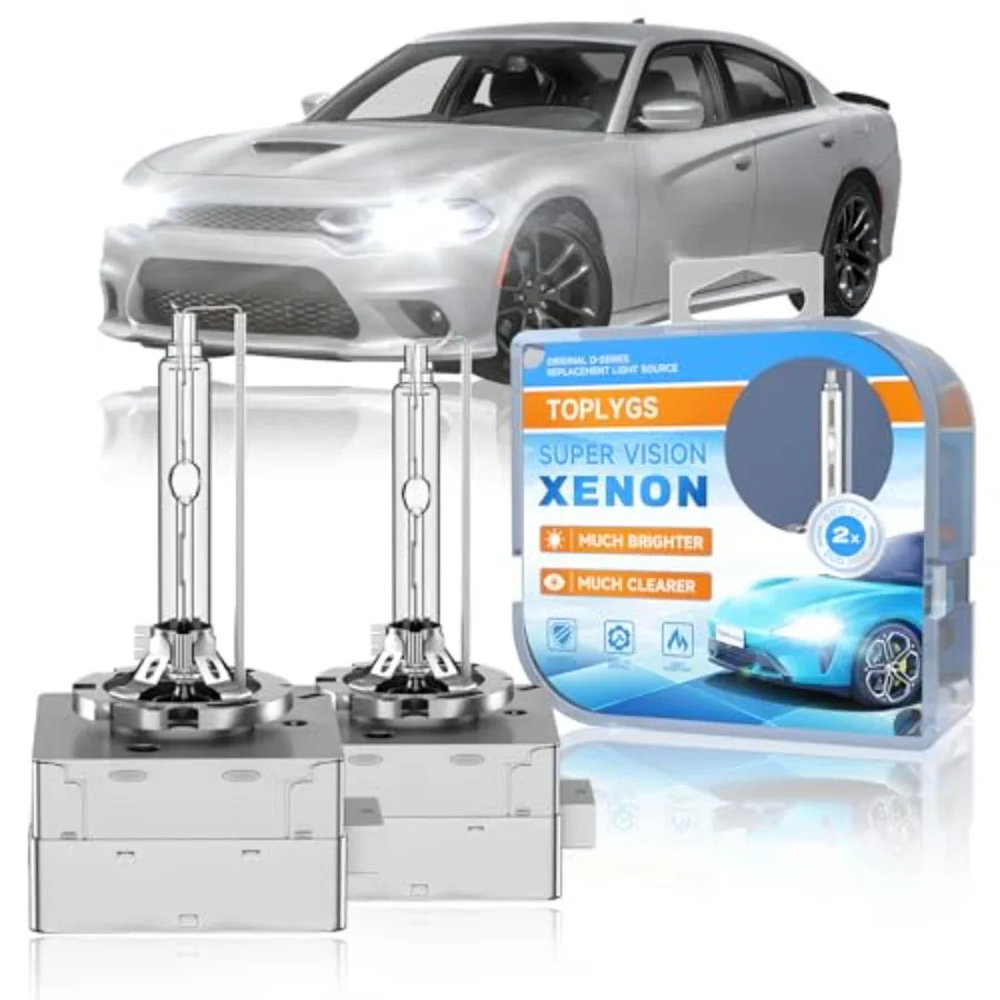 

D3S HID Xenon Headlight Bulb Fit for Dodge Charger 2011-2016 2017 2018 2019 2020 2021 2022 2023 2024 Challenger 2015-2020 6000K