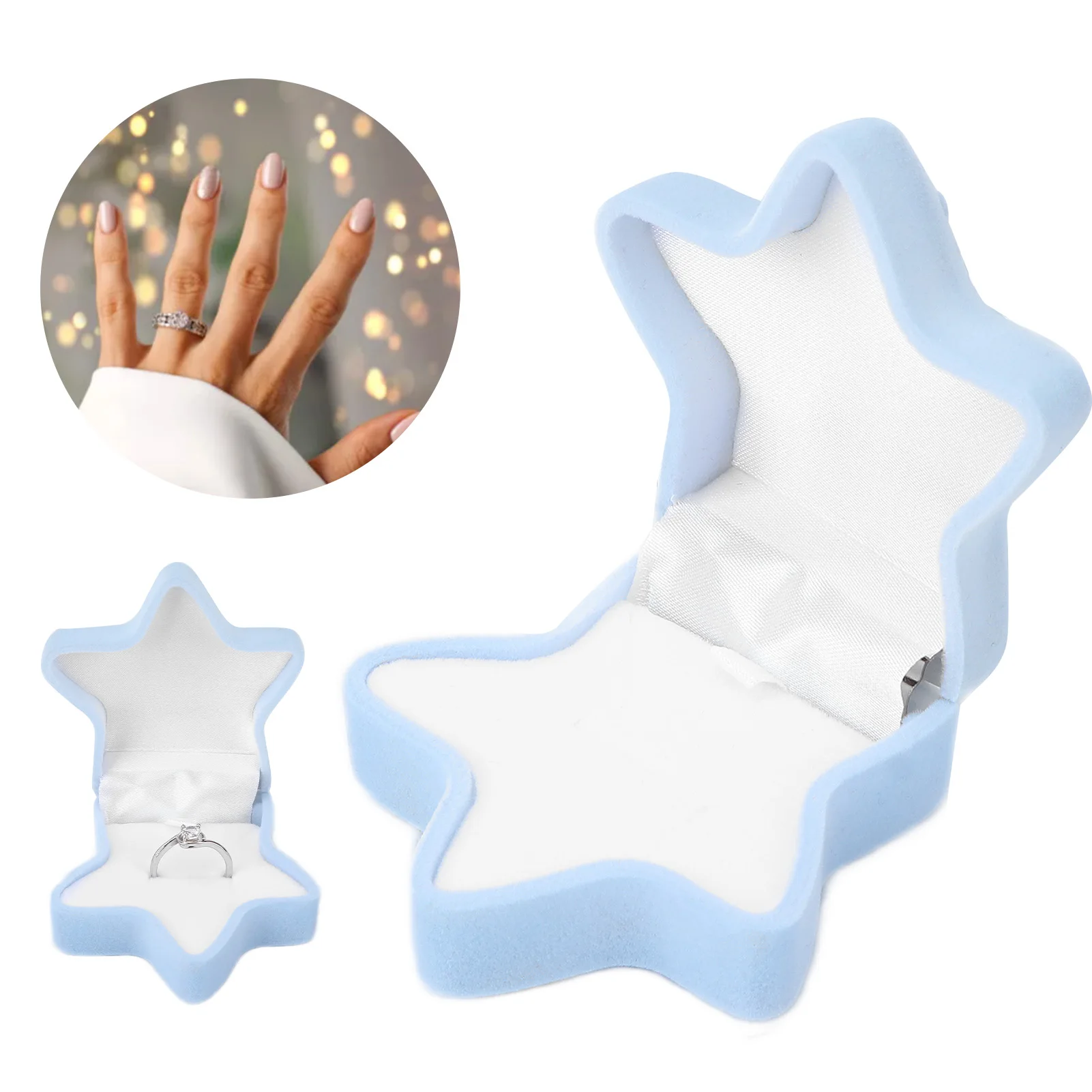 

Ring Jewelry Box Small Travel Jewelry Box Small Travel Ring Box Compact Portable Travel Jewelry Storage Box for Rings Earrings