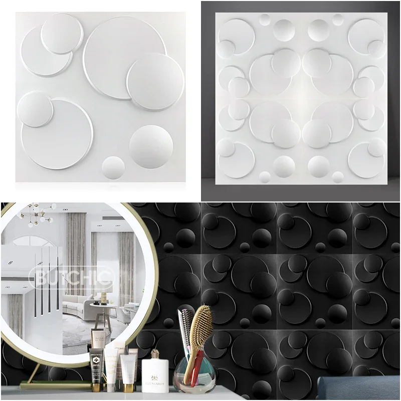 30x30 cm 3D muursticker decoratieve woonkamer behang muurschildering waterdichte 3D Wandpaneel Schimmel badkamer keuken 3D Schimmel plafond