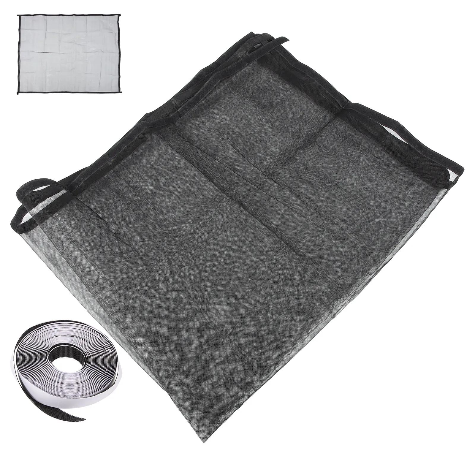 

Self Adhesive Strip Screen Net 120x150cm Black Mesh Window Screens for House Windows Replacement Nylon Anti Insect