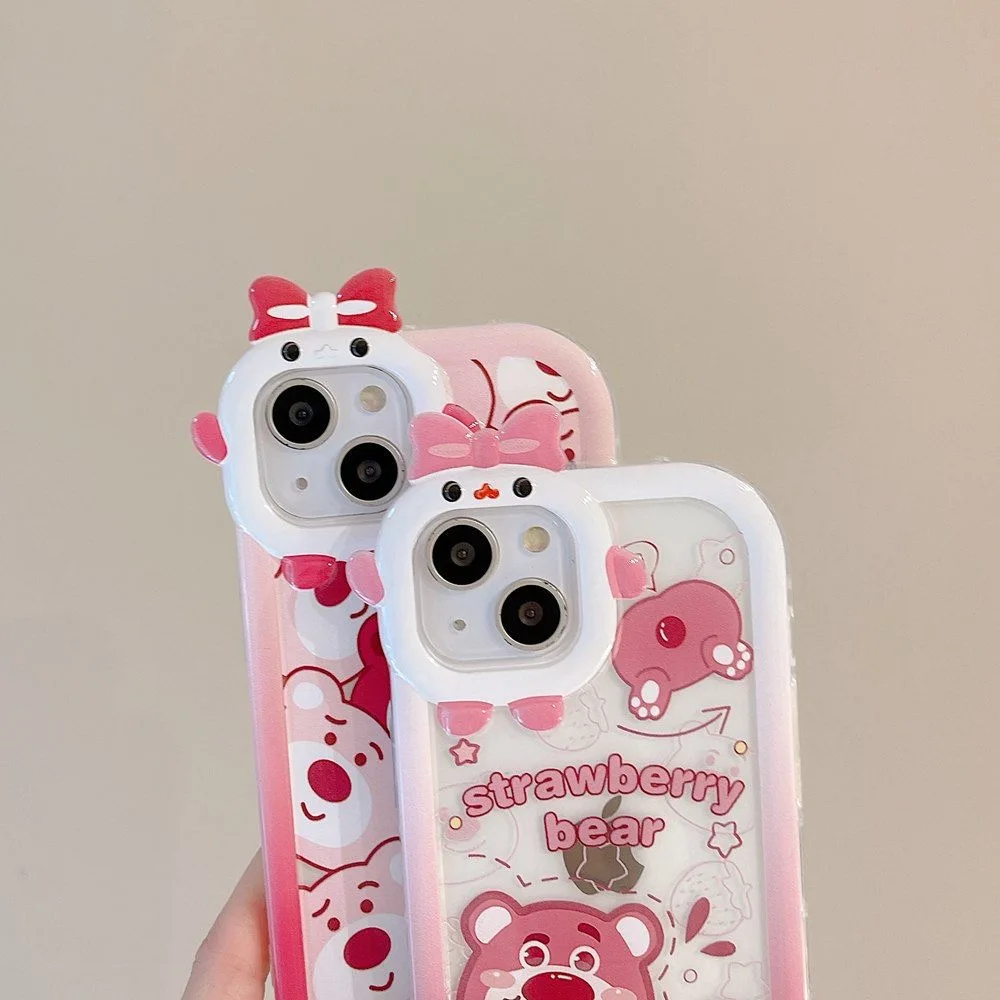 Toy Story Lotso Phone Case For Xiaomi Mi 11 Lite 12T Poco GT NFC X5 Pro 5G 3D Bow-knot Little Monster Lens Soft Silicone Cover image 6
