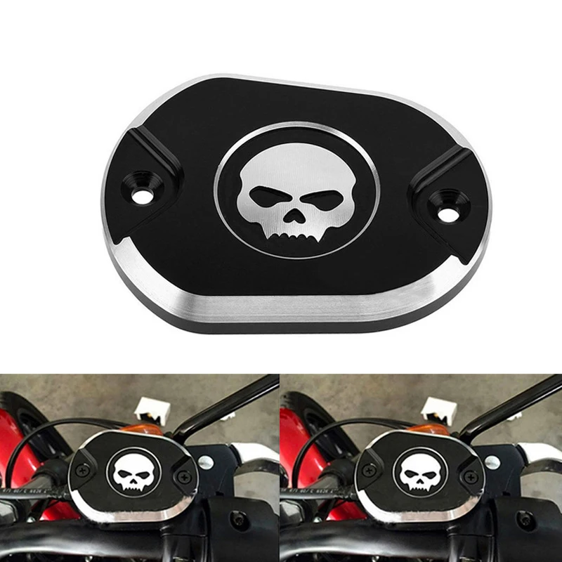 

Motorcycle CNC Front Brake Fluid Reservoir Master Cylinder Cover for Harley-Davidson Dyna Electra Glide Road King Softail