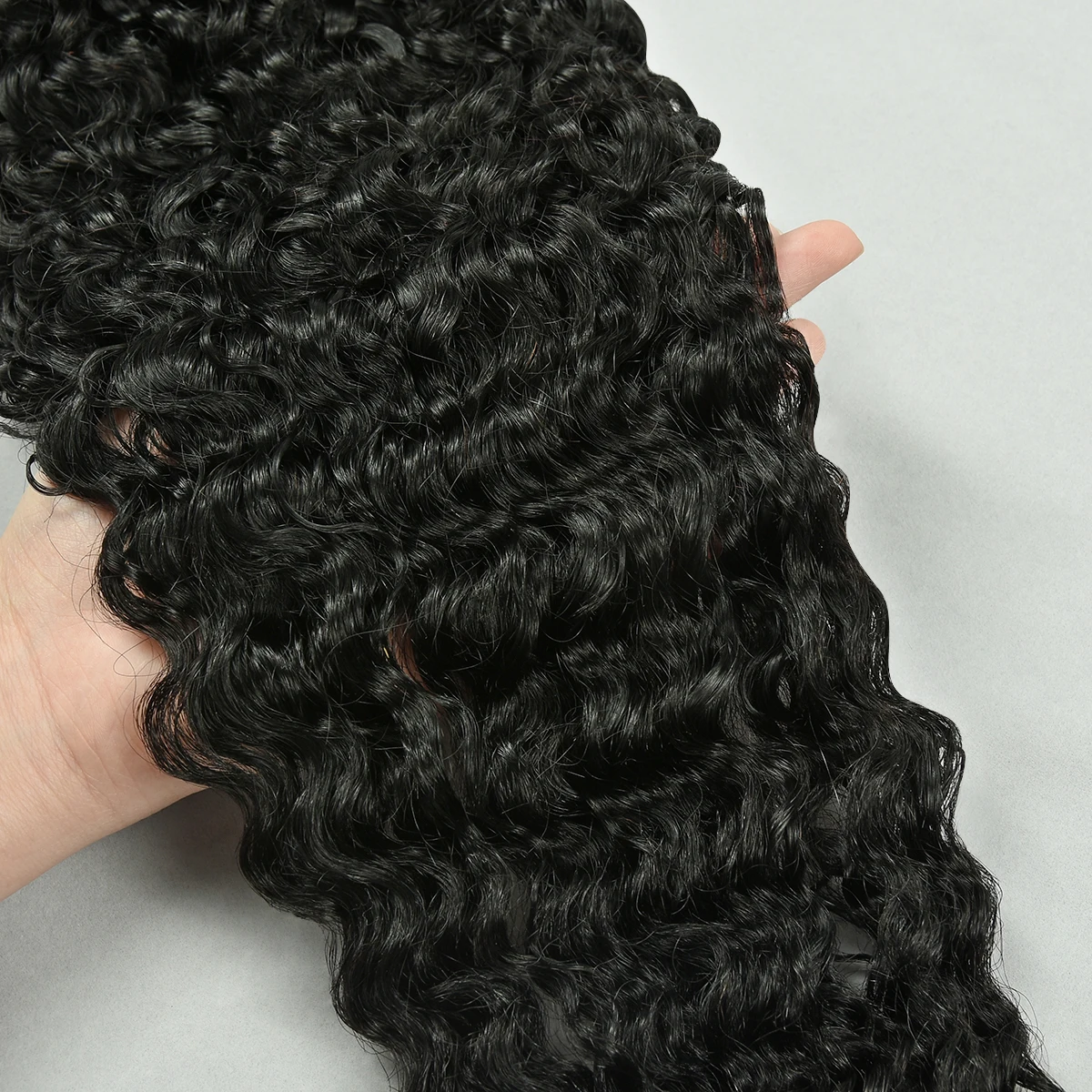 البورمية مجعد حزم شعر ريمي اللون الطبيعي وصلات شعر بشري مجعد البورمية مجعد الشعر النسيج HairUGo #6