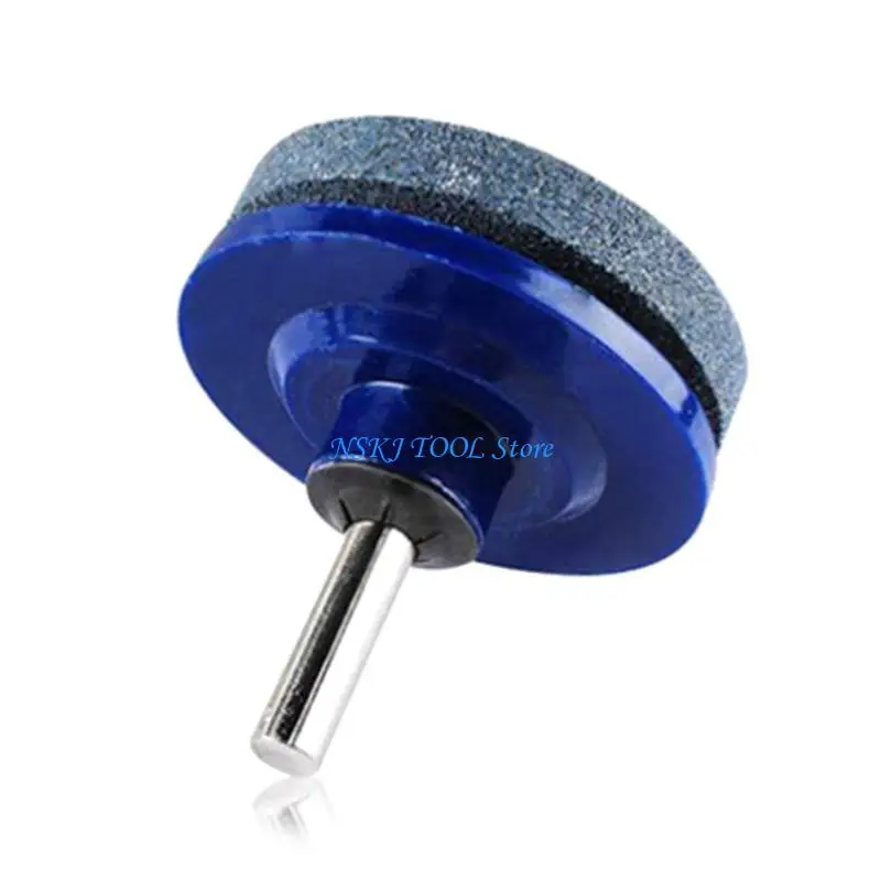 L8RC 4PCS 잔디 깎는 기계 샤프너 그라인딩 드릴 도구 연삭 휠 잔디 깎기 샤프너 샤프너 파워 핸드 드릴 액세서리