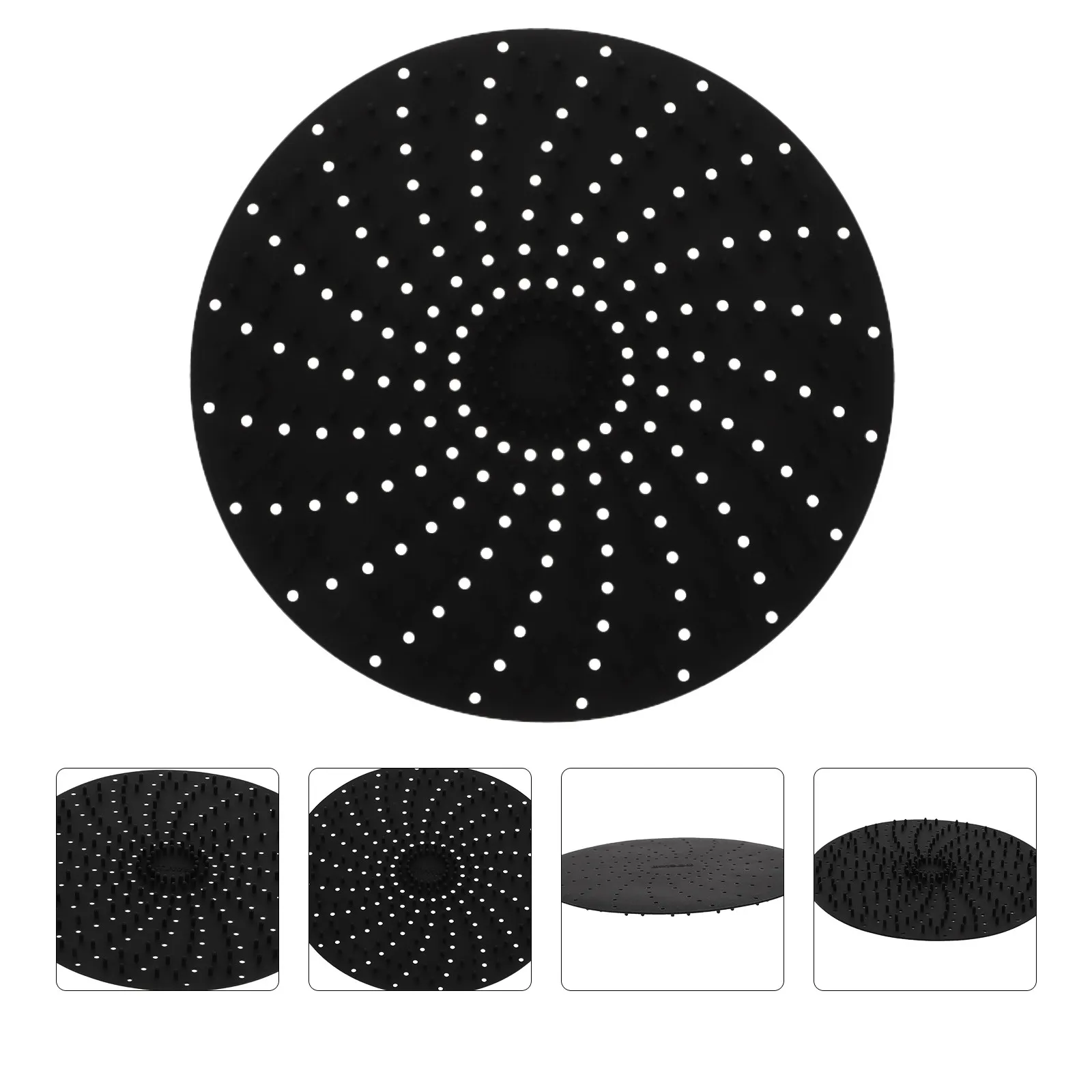

1 шт. силиконовый коврик для аэрофритюрницы пищевого класса с перфорацией для равномерного распределения тепла, многоразовый, антипригарный, для гриля в аэрофритюрнице