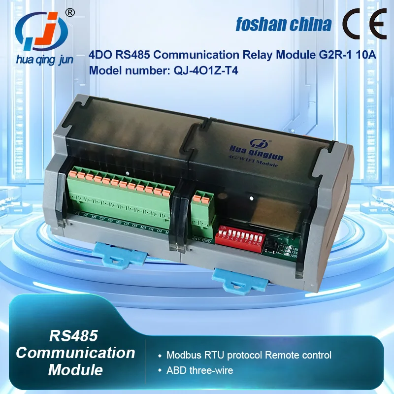 

Модуль связи Chingjun 4DO RS485 QJ-4O1Z-T4 G2R-1 10A, совместимые с входом NPN PNP Modbus RTU, реле для ПЛК