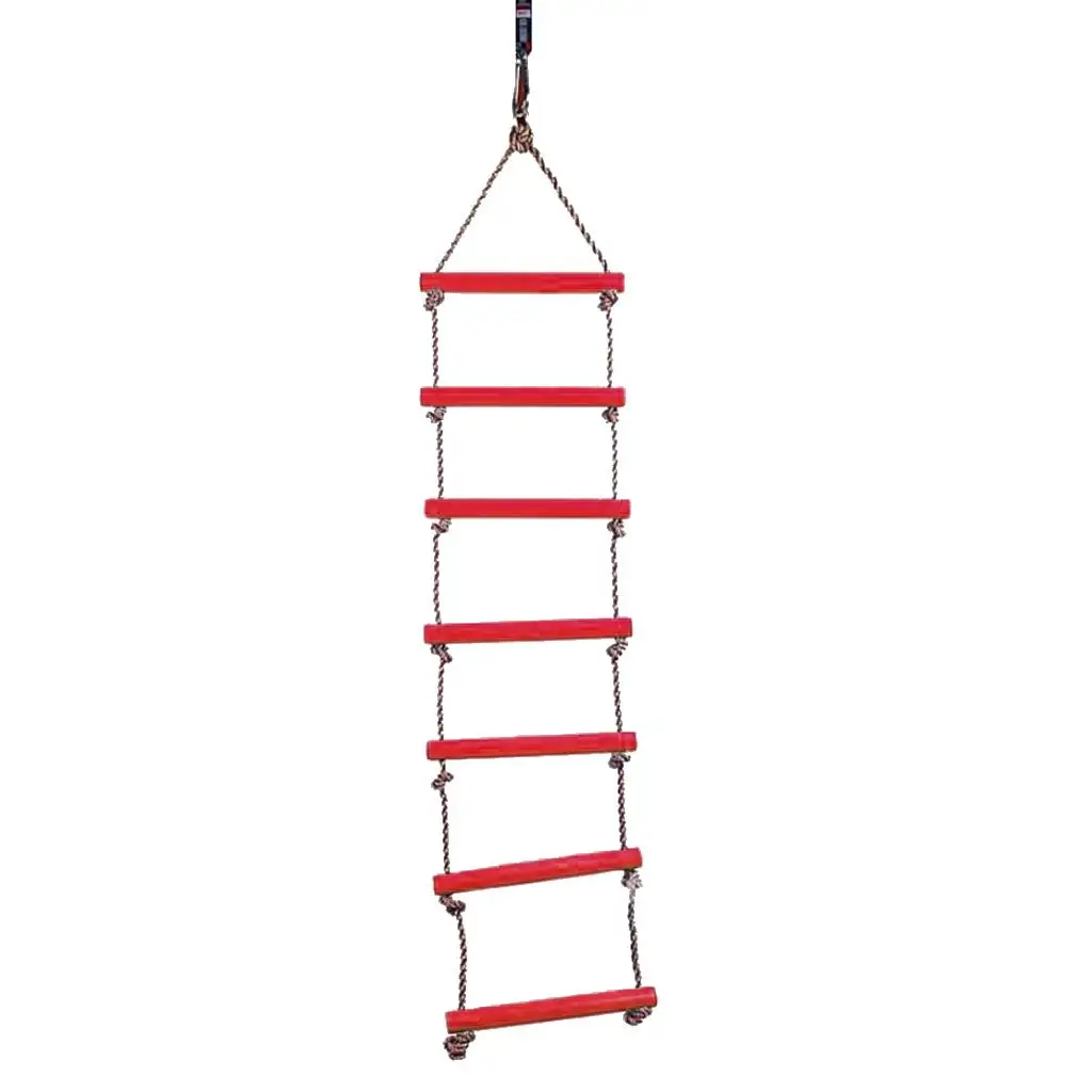 Kids Outdoor Swing Seat Climbing Ladder Disc Rope Swingset Backyard Garden Toy