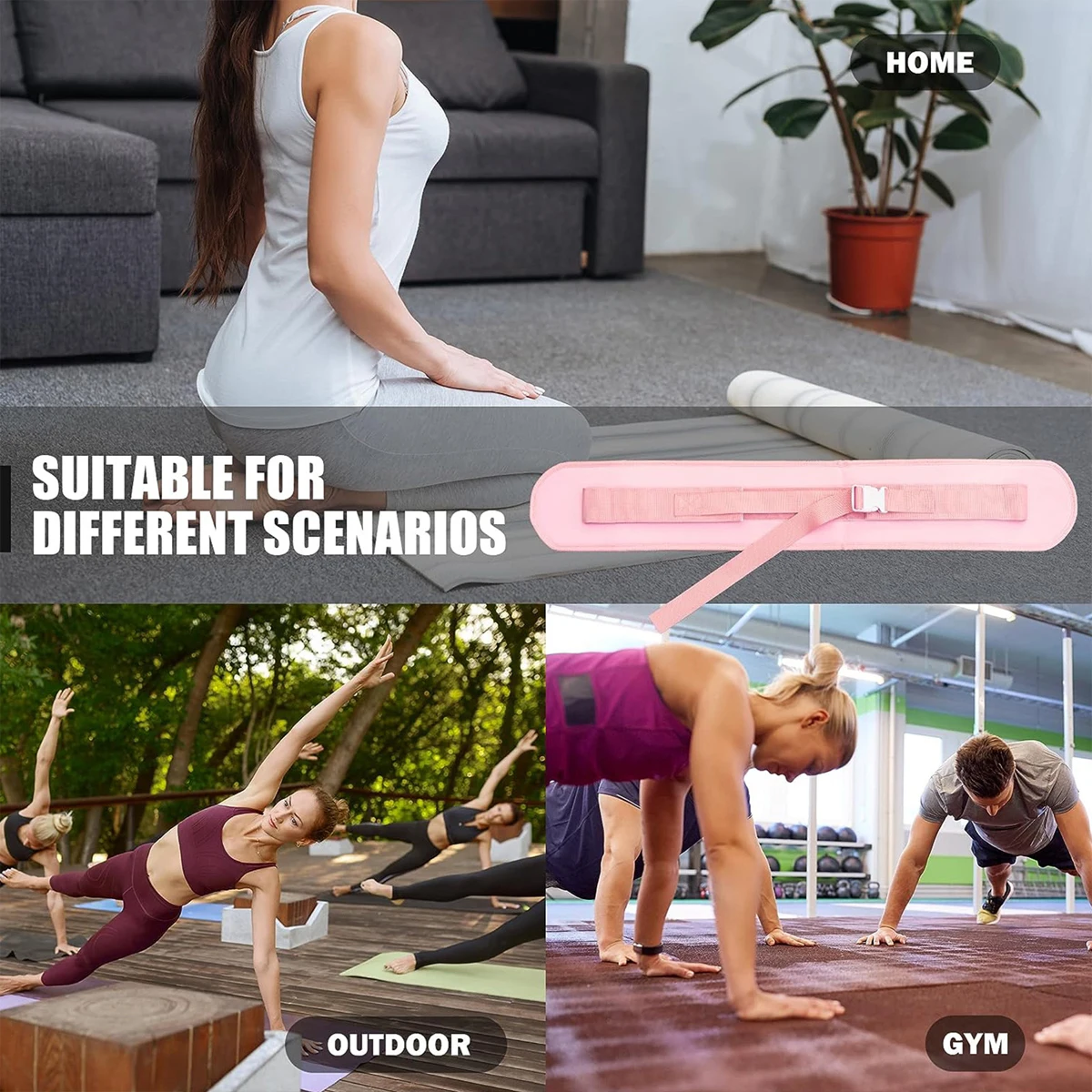 Hip Bridge Belt Yoga Hüfttrainings-Gürtel für Gewichtstraining, Hantel-Übungen und Langhanteltraining – Detail 4