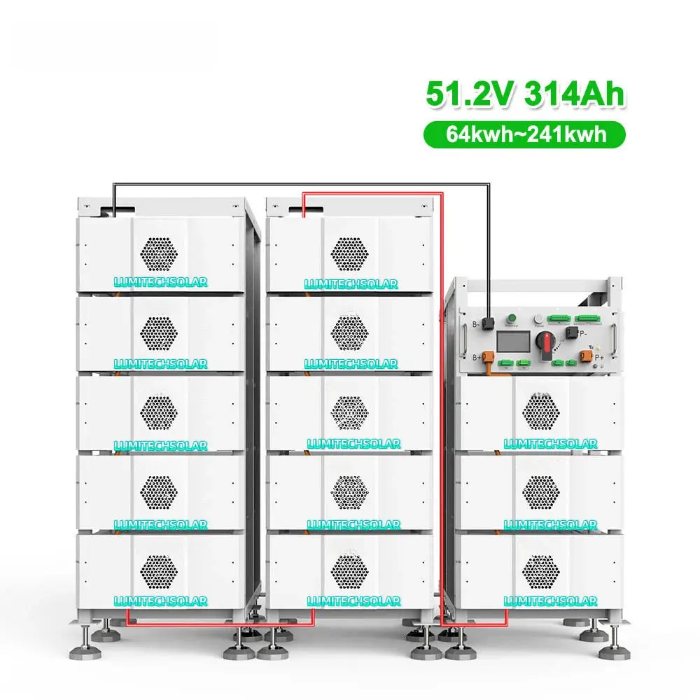 High Voltage Split Hybrid Grid Lithium Battery 100KWh 200KWh 225KWh Deep Cycle Storage Battery Pack