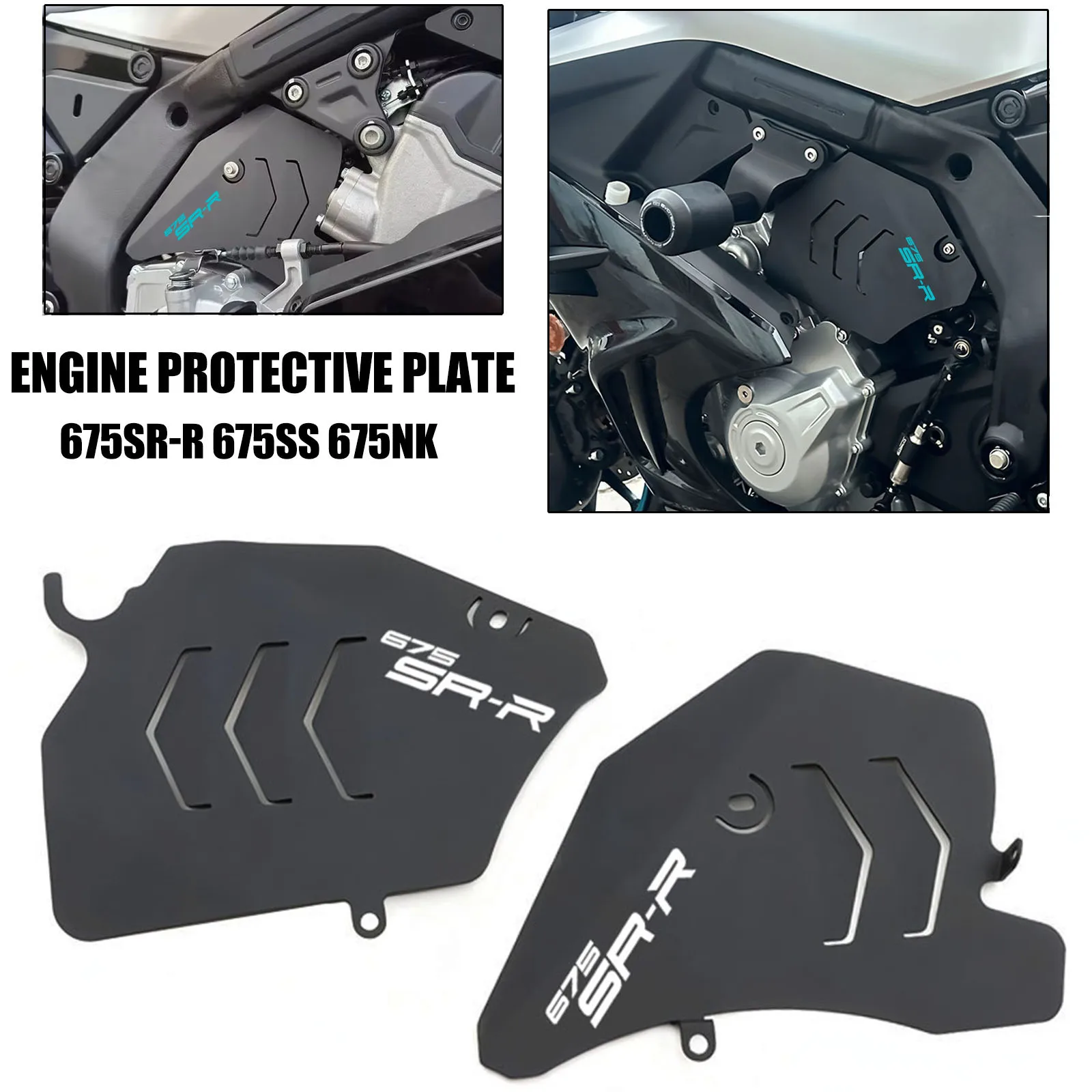 For  CF MOTO 675SR-R 675SRR 675 SR SRR SR-R 675NK Motorcycle Engine Guard Frame Protector Accelerator Control Cover