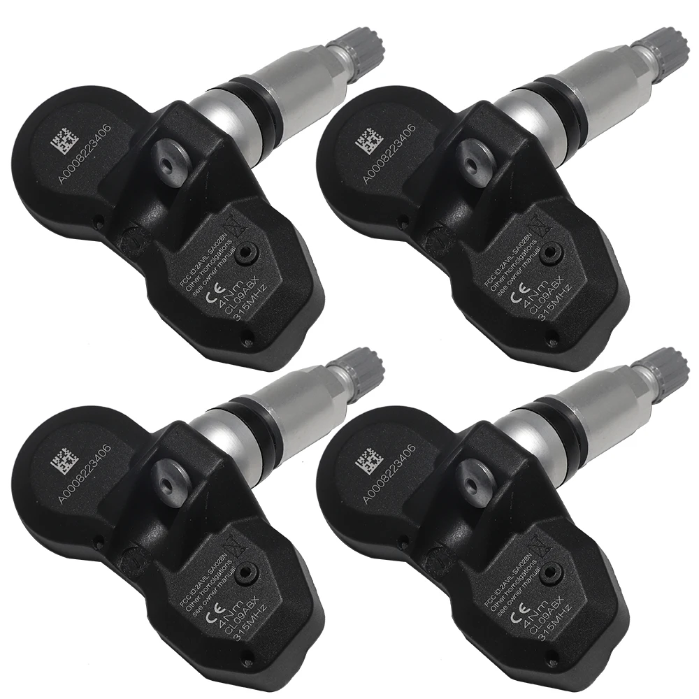 4PCS Car Tire Pressure Sensor TPMS 315MHz Part For Mercedes CL Class 2000/01-2006/12 SLR CLK E Class OEM A0008223406 4D0907275A