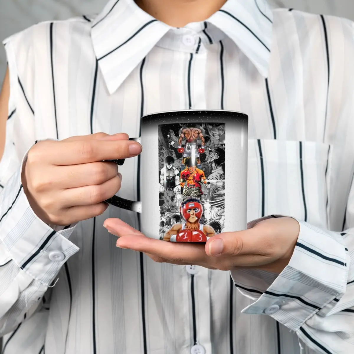 Anime Hajime No Ippo Kamogawa Boxing Gym KBG Makunouchi Takamura Mug Ceramic Coffee Cups Tea Mugs Milk Cup Drinkware Gifts