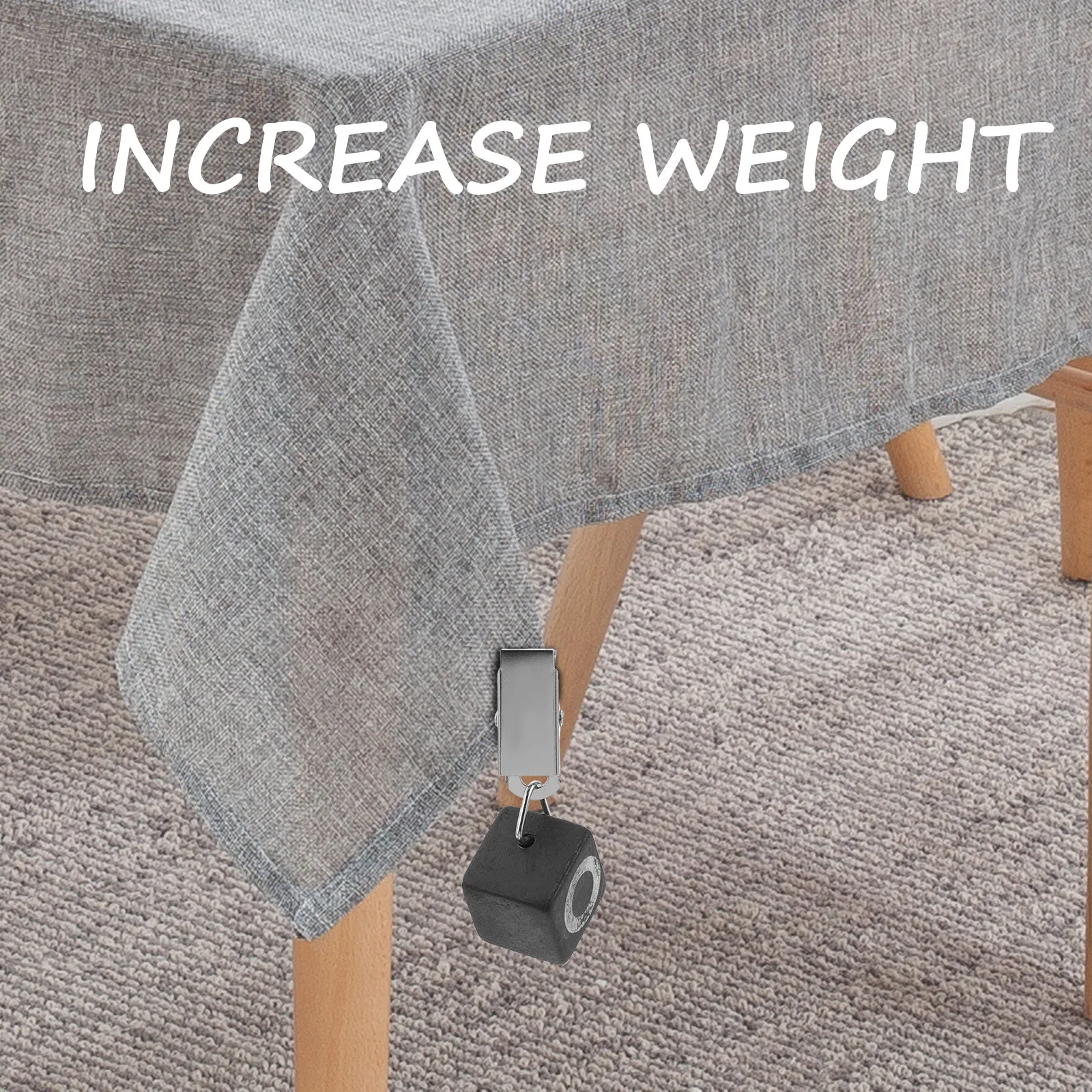 4Pcs Premium Marble Tablecloth Weights Clips Secure Clip on Design for Windy Days Outdoor Table Covers Tablecloth Weights