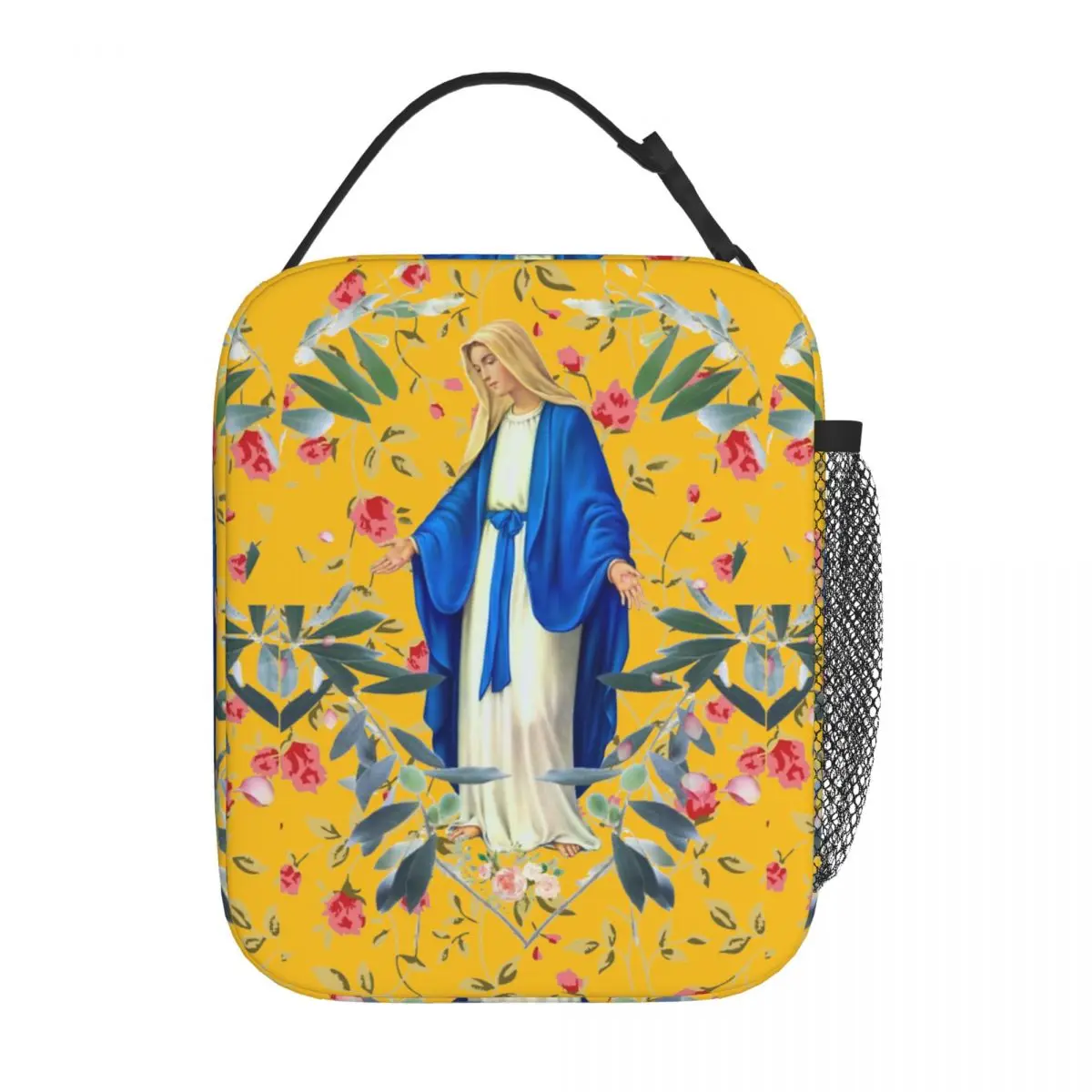 Virgin Mary Mother Of God Blessed Mary Thermal Insulated Lunch Bags for School Portable Food Bag Container Cooler Lunch Boxes