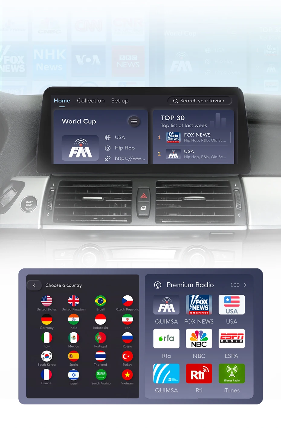 Junsun 12,3 "Wireless Carplay Android Auto Auto Radio Für BMW X5 E70 X6 E71 2007-2014 CCC 4G WiFi GPS Intelligente Systeme Stereo – Detail 15