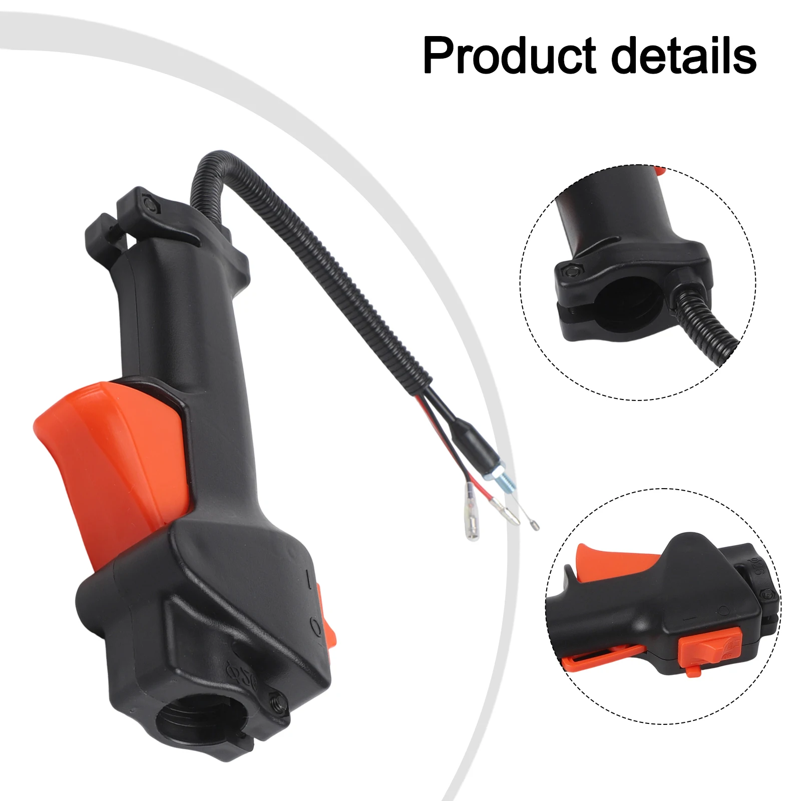 

34mm Trimmer Handle Switch Throttle Trigger Cable Brush Cutter Accessories Tools Lawn Mower Switch Replacement