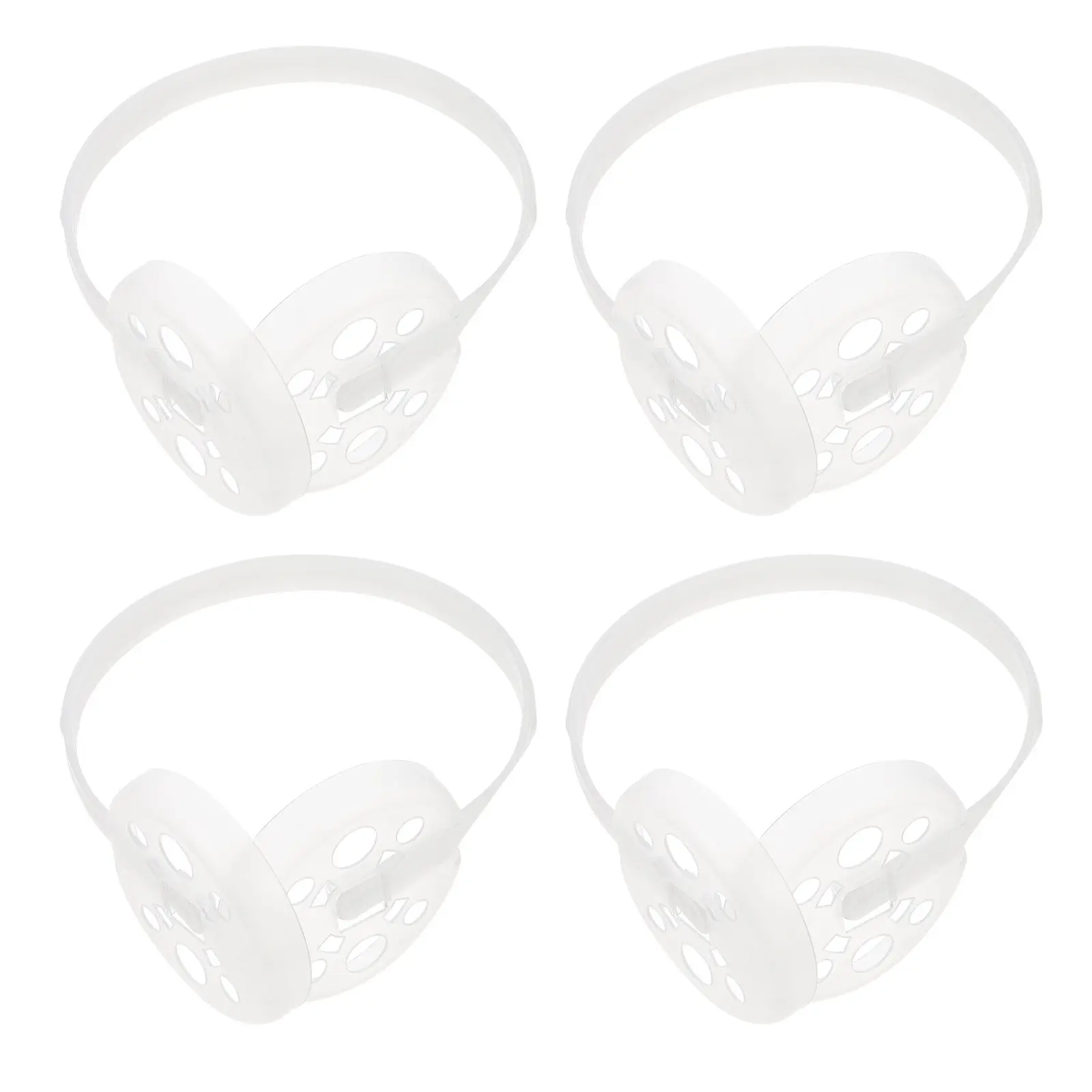 

4pcs Diy Frame Plastic Bracket For Ear Muff Inner Rack Winter Earmuff Making Supplies Holder Earmuff Accessories