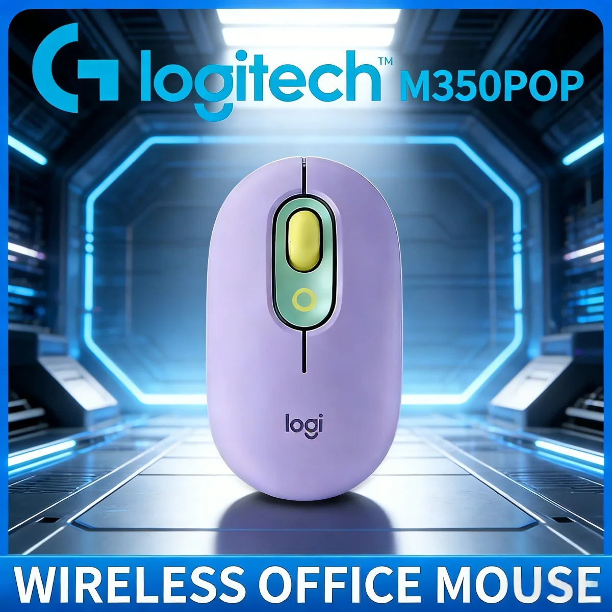

Logitech M350 POP Wireless Mouse Portable Silent Click Bluetooth Connect Multi-Device For PC Mac Laptop Office Use/Office MK245