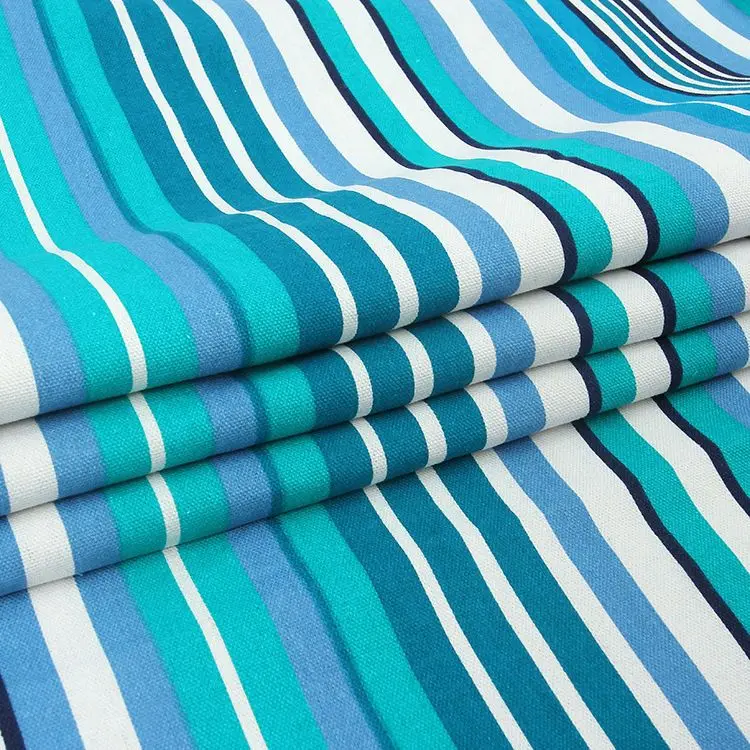 Breathable Colorful Striped Canvas Fabric By Meters for Car Decoration Tablecloth Sewing Fashion Sofa Textile Anti-wrinkle Droop