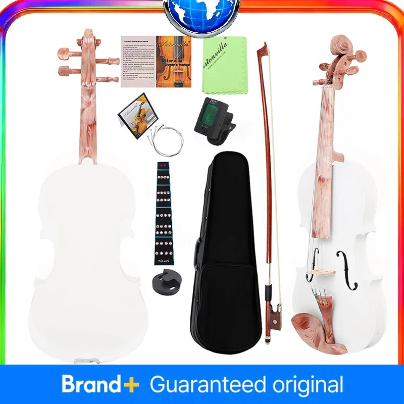 

4/4 Violin Acoustic Violino Vintage Style Violin With Case Bow Beginner Students Kids Violin Musical Instrument Gift