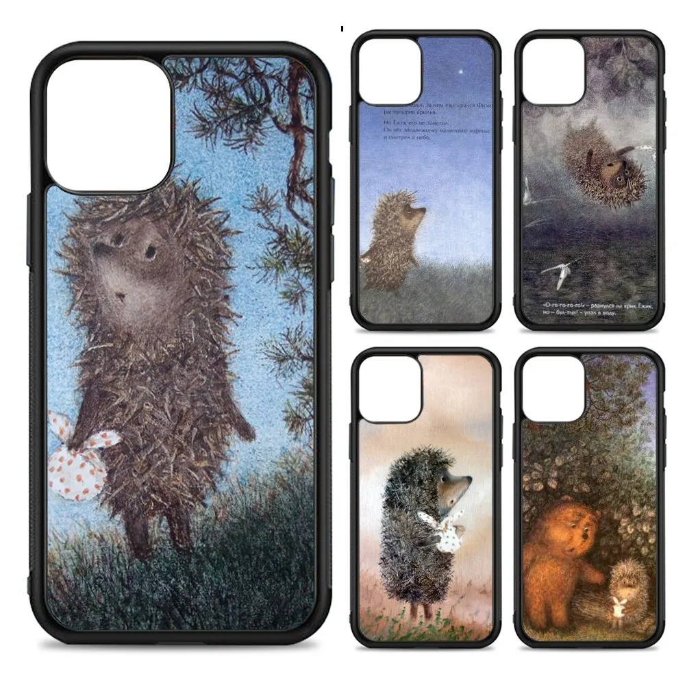 

Bright Hedgehog In The Fog Phone Case Silicone PC+TPU For For IPhone 11 12 13 14 15 16 Plus Pro Max Cover