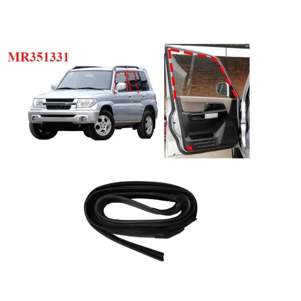 1 Pcs 5 Door Glass Sill Seal for Pajero Mini H60 H70 MR351331 Windows Run Channel for Montero Pinin Weather Strip for Shogun IO