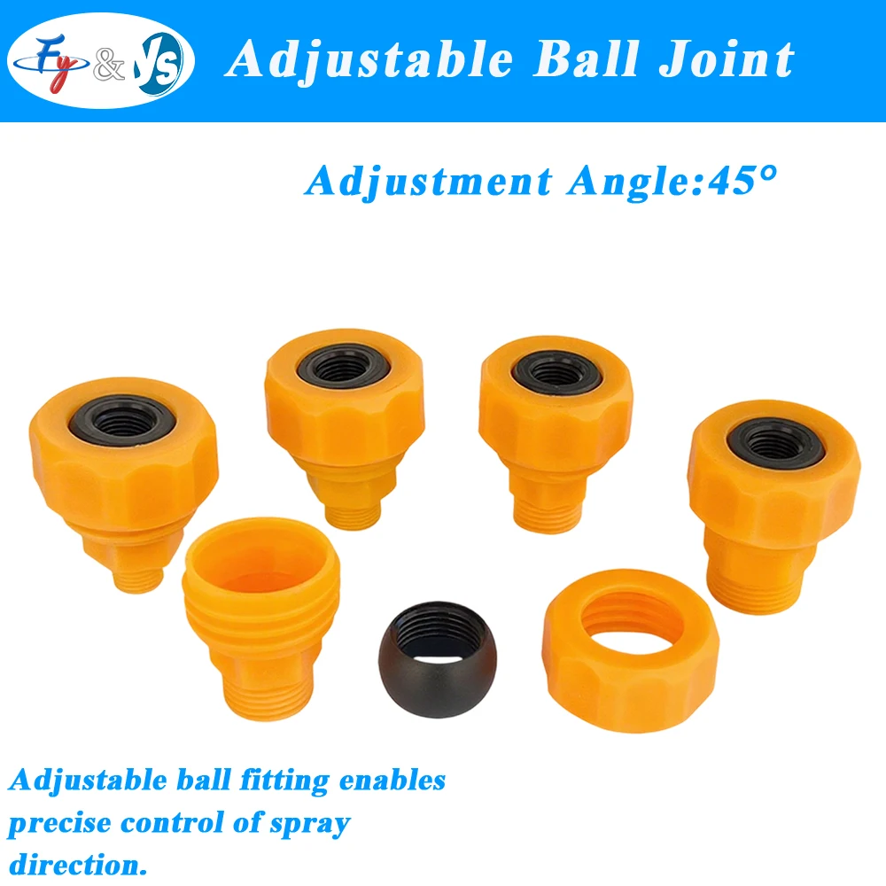 

Пластиковый 155, регулируемый шаровой шарнир, универсальный быстрый адаптер, поворотный универсальный пластиковый соединитель сопла, регулируемый поворотный шарнир