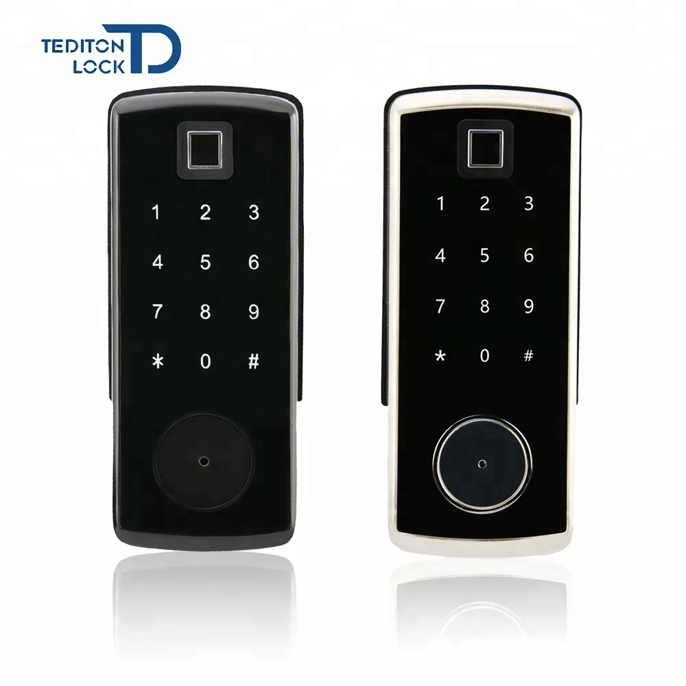 Smart Home Electronic Digital Keypad Deadbolt Door Lock with WiFi App, Fingerprint, Code And M1 Card Function