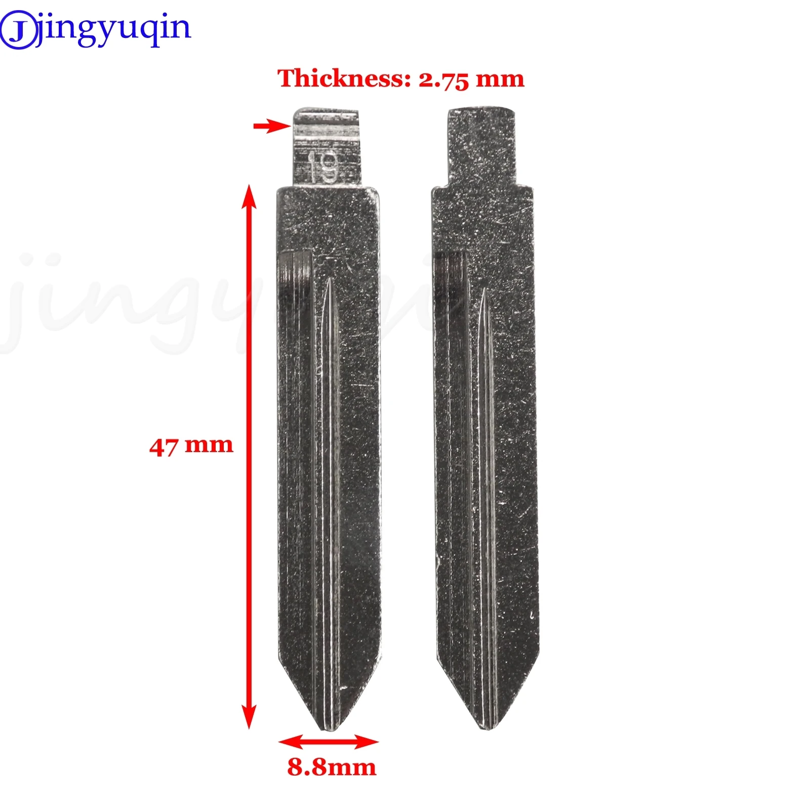 

jingyuqin 1pcs KD#19 KD Remote Uncut Blank Metal Blade Type #19 FO38 for Ford Lincoln Mercury in USA Remote Car Key Remote Blade