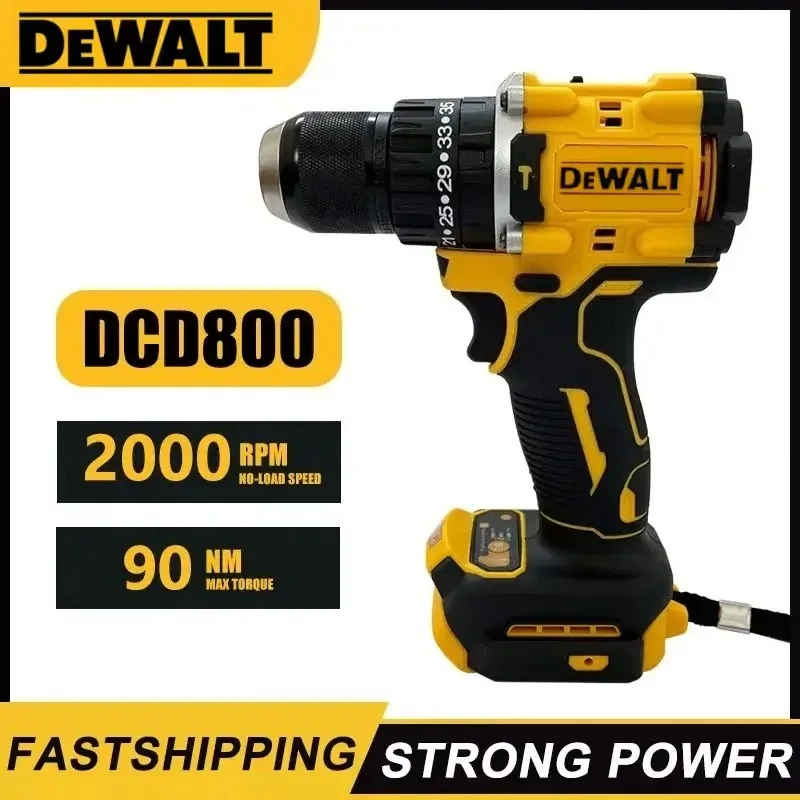 

Dewalt DCD800 2000RPM Cordless Impact Drill 1/2 Inch Brushless Electric Screwdriver Lithium Electric Tool For Dewalt 20V Battery