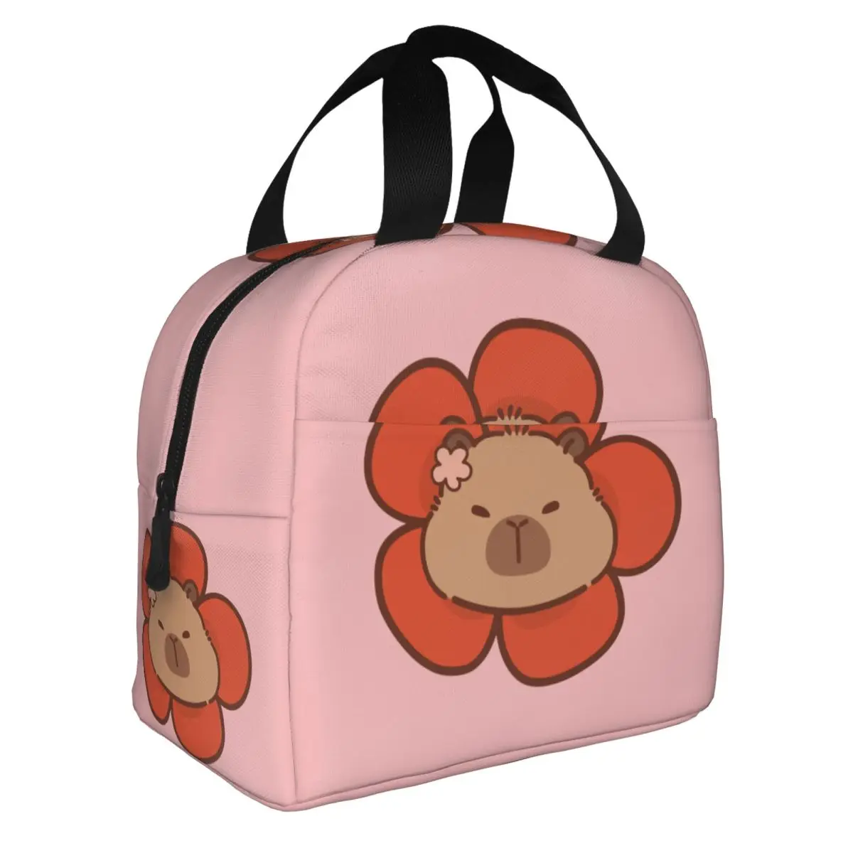 

Cartoon Cute Capybara Insulated Lunch Bags Large Reusable Thermal Bag Tote Lunch Box College Outdoor Men Women