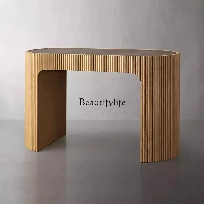 

ls 18American country solid wood desk French living room wall storage corridor storage decorative cabinet