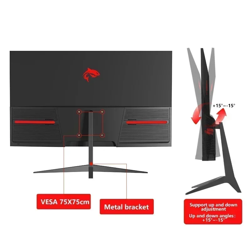 Imagem -03 - Tela de Computador Desktop Monitor de pc Jogos Gamer Tela Plana Compatível com Hdmi dp 24 144hz Ips 24hz