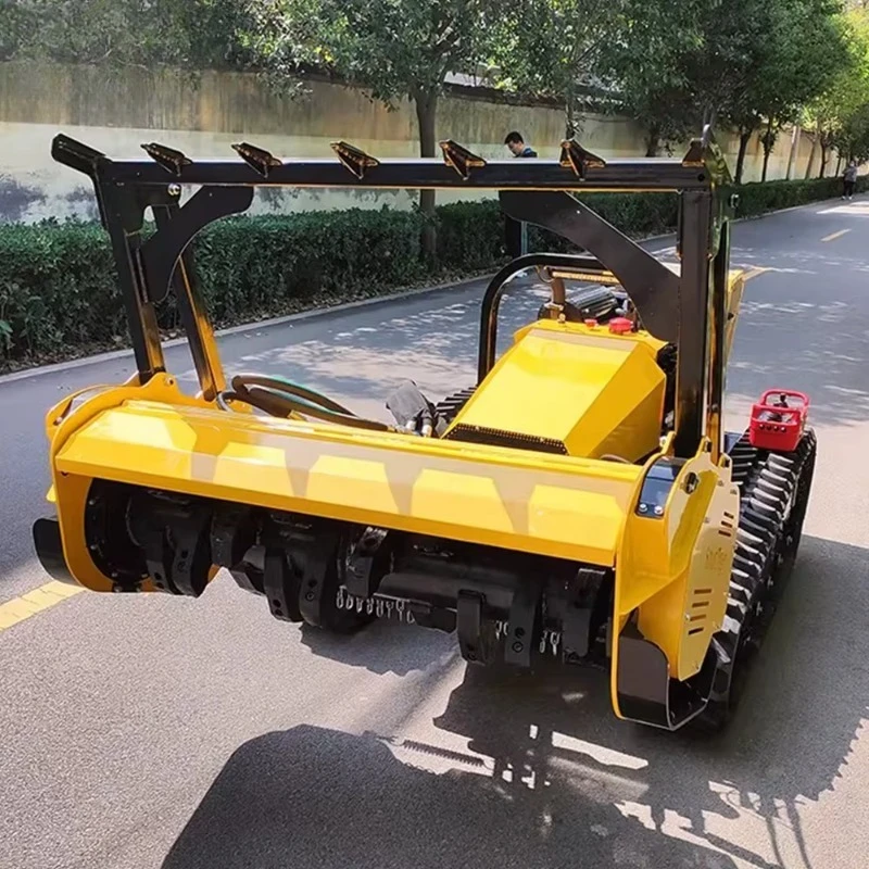 Advanced Remote Control Forestry Mulcher with High Performance Drum Mulcher Skid Steer Attachment for Unmanned Operation